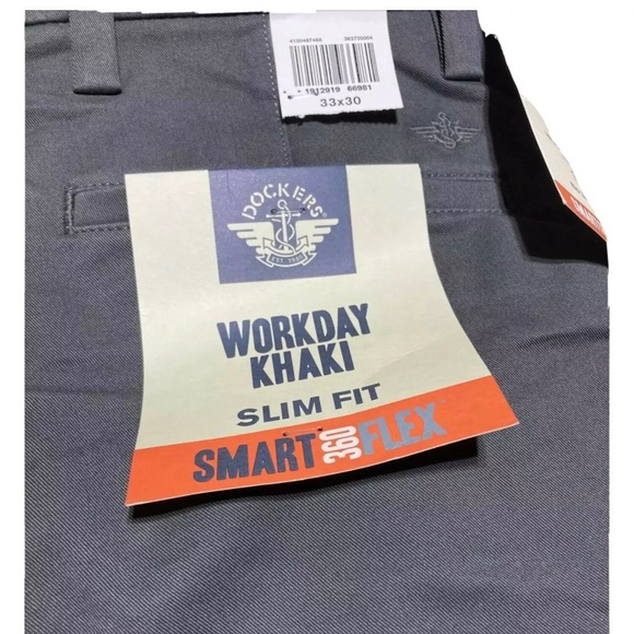 Men’s Work Day Khaki Dockers Slim Fit 33 X 30, comfort wear - Picture 5 of 5